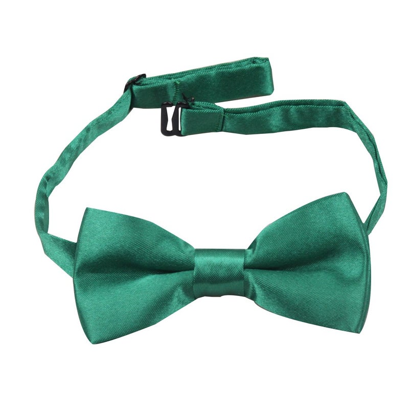 GUCHOL Child Kids Green Suspenders Bow Tie for Boys and Girls Adjustable Elastic Classic Accessory Sets Age 1 to 13 Year 26 INCH (1-5 Year) - Image 2